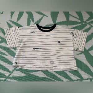 Cute Nautical Crop Top